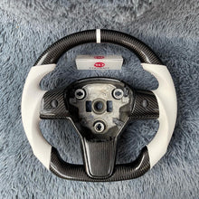 Lade das Bild in den Galerie-Viewer, TTD Craft Tesla Model 3 Y Carbon Fiber Steering Wheel