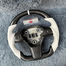 Lade das Bild in den Galerie-Viewer, TTD Craft Tesla Model 3 Y Carbon Fiber Steering Wheel