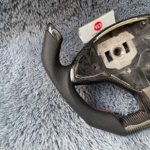 Cargar imagen en el visor de la galería, Volante de fibra de carbono con yugo para Tesla Model S/X de TTD Craft