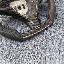 Cargar imagen en el visor de la galería, Volante de fibra de carbono con yugo para Tesla Model S/X de TTD Craft
