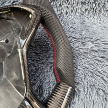 Cargar imagen en el visor de la galería, Volante de fibra de carbono con yugo para Tesla Model S/X de TTD Craft