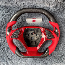 Cargar imagen en el visor de la galería, Volante de fibra de carbono TTD Craft Corvette C7 2014-2019