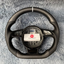 Cargar imagen en el visor de la galería, Volante de fibra de carbono TTD Craft para Audi A3, A4, A5, A6, A7, A8, S3, S4, S5, S6, S7, S8, RS3, RS4, RS5, RS6 y SQ5.