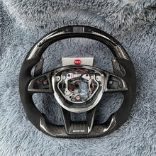 Load image into Gallery viewer, TTD Craft BENZ AMG A45 / W205 C43 C63S AMG / CLA45 CLS63 AMG / GLC43 63 AMG Carbon Fiber Steering Wheel