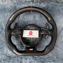 Загрузить изображение в средство просмотра галереи, TTD Craft Audi A3 A4 A5 A6 A7 A8 S3 S4 S5 S6 S7 S8 RS3 RS4 RS5 RS6 SQ5 Carbon Fiber Steering wheel