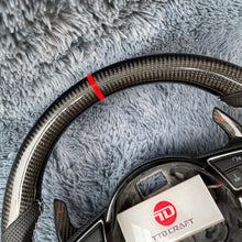 Загрузить изображение в средство просмотра галереи, TTD Craft Audi A3 A4 A5 A6 A7 A8 S3 S4 S5 S6 S7 S8 RS3 RS4 RS5 RS6 SQ5 Carbon Fiber Steering wheel