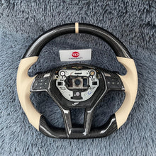 Cargar imagen en el visor de la galería, Volante de fibra de carbono TTD Craft Benz C63AMG W176 W204AMG W212 W218 C117 E350 SL63 R231 X156 GLA45AMG SLAMG