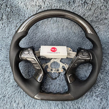 Charger l'image dans la galerie, TTD Craft Infiniti 2013-2020 QX60 / 2013-2022 Q70 Q70L / 2011-2019 M25 M35 M37 M56 Carbon Fiber Steering Wheel