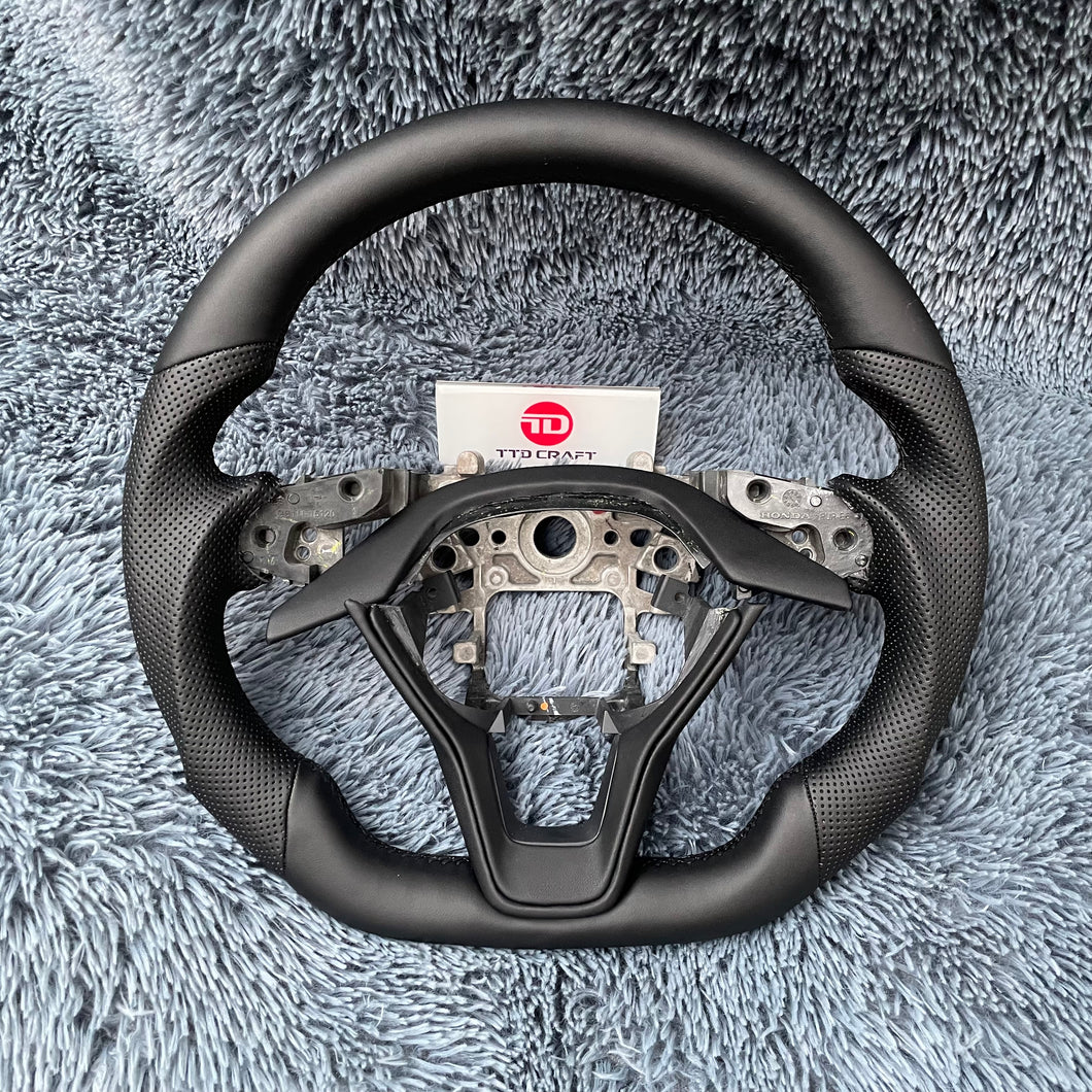 TTD Craft 10th gen 2018-2022  Accord / 2018-2022 Insight Sport EX LX EX-L V6  Leather Steering Wheel