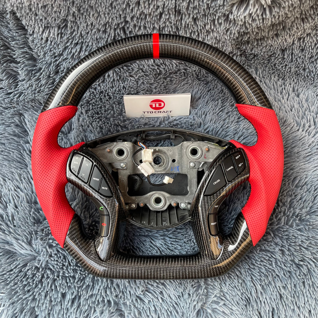 TTD Craft 2012-2016 Elantra Carbon Fiber Steering Wheel