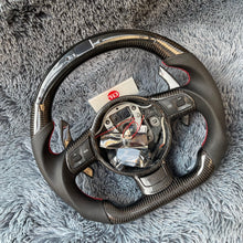 Load image into Gallery viewer, TTD Craft Audi 2008-2012 TT MK2 R8 TTS TTRS Carbon Fiber Steering Wheel With LED