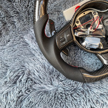 Load image into Gallery viewer, TTD Craft Audi 2008-2012 TT MK2 R8 TTS TTRS Carbon Fiber Steering Wheel With LED