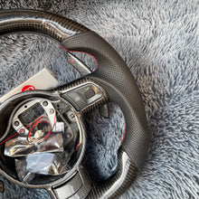 Lade das Bild in den Galerie-Viewer, TTD Craft Audi 2008-2012 TT MK2 R8 TTS TTRS Carbon Fiber Steering Wheel With LED