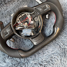 Load image into Gallery viewer, TTD Craft Audi 2008-2012 TT MK2 R8 TTS TTRS Carbon Fiber Steering Wheel With LED