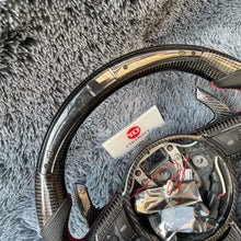 Load image into Gallery viewer, TTD Craft Audi 2008-2012 TT MK2 R8 TTS TTRS Carbon Fiber Steering Wheel With LED