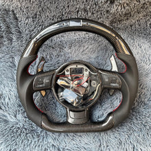 Load image into Gallery viewer, TTD Craft Audi 2008-2012 TT MK2 R8 TTS TTRS Carbon Fiber Steering Wheel With LED