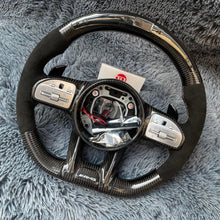 Load image into Gallery viewer, TTD Craft Benz C / CLA / CLS / E / G / GLA / GLB / GLE / GT / S Class AMG Carbon Fiber Steering Wheel With LED