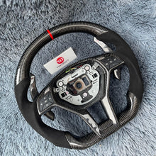 Lade das Bild in den Galerie-Viewer, TTD Craft Benz C63AMG W176 W204AMG W212 W218 C117 E350 SL63 R231 X156 GLA45AMG SLAMG Carbon Fiber Steering Wheel