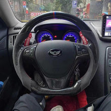 Загрузить изображение в средство просмотра галереи, TTD Craft Hyundai 2009-2016 Genesis Coupe Carbon Fiber Steering Wheel