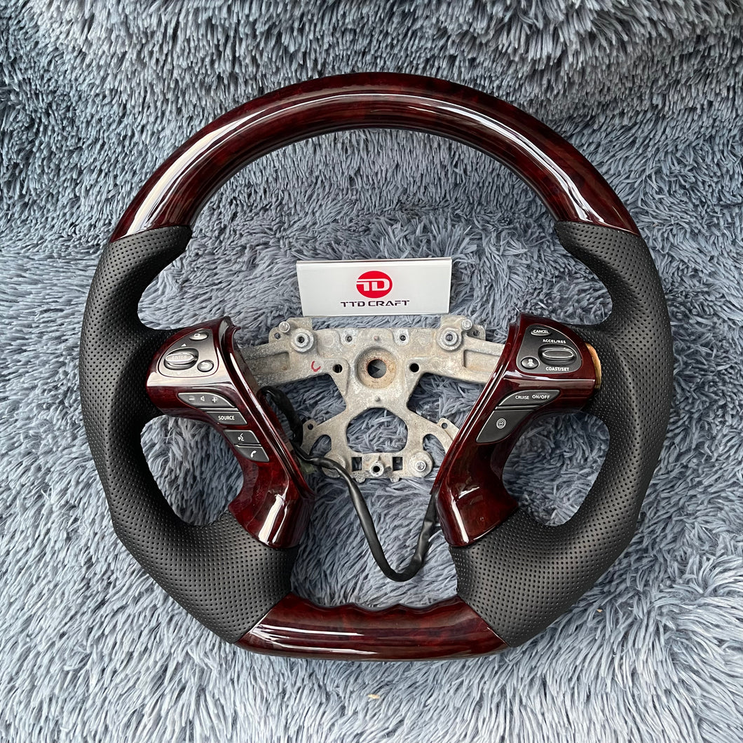 TTD Craft Infiniti M25 2013-2020 QX60 JX35 / 2013-2022 Q70 Q70L / 2011-2019 M35 M37 M56 Carbon Fiber Steering Wheel