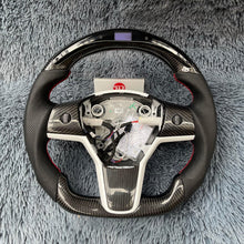 Lade das Bild in den Galerie-Viewer, TTD Craft Tesla Model 3 Y Carbon Fiber Steering Wheel