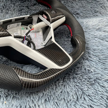 Load image into Gallery viewer, TTD Craft  Tesla Model 3 &amp;Y  Carbon Fiber Steering Wheel with Led
