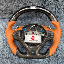 Carregar imagem no visualizador da galeria, TTD Craft bmw 1 SÉRIE F20 F21 / 2 SÉRIE F22 F23 / 3 SÉRIE F30 F31 F35 / 4 SÉRIE F32 F33 F36 SPORT Volante de fibra de carbono com paddle shifter