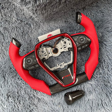 Lade das Bild in den Galerie-Viewer, TTD Craft Toyota 2018-2024 Camry XSE TRD V6 Venza  Carbon Fiber Steering Wheel