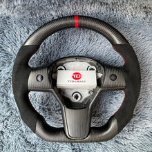 Cargar imagen en el visor de la galería, TTD Craft Tesla Model 3 Y Volante de Fibra de Carbono