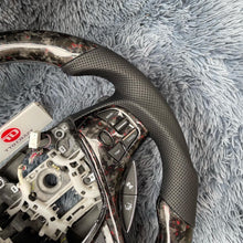 Load image into Gallery viewer, TTD Craft Acura 2015-2020 TLX/MDX Forged Carbon fiber Steering Wheel with red flakes