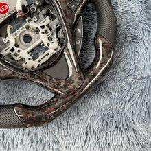 Load image into Gallery viewer, TTD Craft Acura 2015-2020 TLX/MDX Forged Carbon fiber Steering Wheel with red flakes