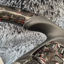 Load image into Gallery viewer, TTD Craft Acura 2015-2020 TLX/MDX Forged Carbon fiber Steering Wheel with red flakes