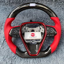 Lade das Bild in den Galerie-Viewer, TTD Craft Toyota 2018-2024 Camry SE XSE TRD V6  Venza Carbon Fiber Steering Wheel