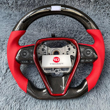 Carregar imagem no visualizador da galeria, Volante de fibra de carbono TTD Craft 8ª geração Camry 2018 - 2024 SE XSE TRD V6 V4 Avalon Venza
