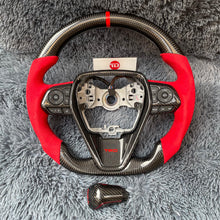 Lade das Bild in den Galerie-Viewer, TTD Craft Toyota 2018-2024 Camry SE XSE TRD V6  Venza  Carbon Fiber Steering Wheel
