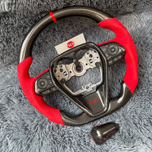 Lade das Bild in den Galerie-Viewer, TTD Craft Toyota 2018-2024 Camry SE XSE TRD V6  Venza  Carbon Fiber Steering Wheel
