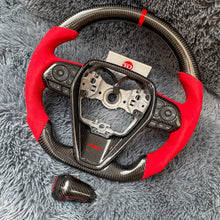 Lade das Bild in den Galerie-Viewer, TTD Craft Toyota 2018-2024 Camry SE XSE TRD V6  Venza  Carbon Fiber Steering Wheel