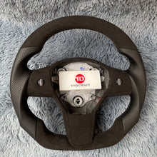 Load image into Gallery viewer, TTD Craft Tesla Model 3 Y  Carbon Fiber Steering Wheel
