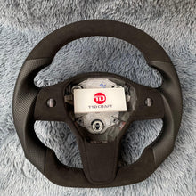 Lade das Bild in den Galerie-Viewer, TTD Craft Tesla Model 3 Y Carbon Fiber Steering Wheel