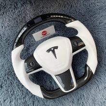 Lade das Bild in den Galerie-Viewer, TTD Craft Tesla Model 3 Y Carbon Fiber Steering Wheel