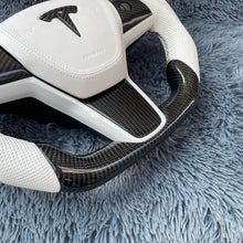 Lade das Bild in den Galerie-Viewer, TTD Craft Tesla Model 3 Y Carbon Fiber Steering Wheel