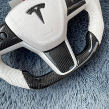 Lade das Bild in den Galerie-Viewer, TTD Craft Tesla Model 3 Y Carbon Fiber Steering Wheel