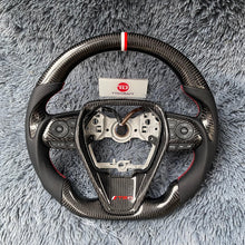Lade das Bild in den Galerie-Viewer, TTD Craft Toyota 2018-2024 Camry SE XSE TRD V6  Venza  Carbon Fiber Steering Wheel
