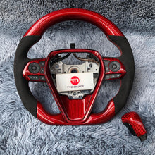 Загрузить изображение в средство просмотра галереи, TTD Craft Toyota 2018-2024 Camry SE XSE TRD V6 Venza Carbon Fiber Steering Wheel