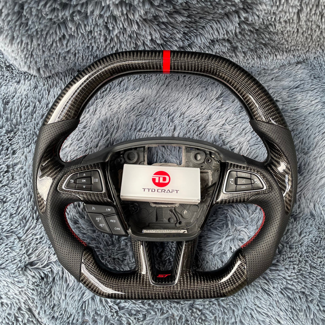 TTD Craft  Ford 2015-2018 Focus Mk3 RS/ST Carbon Fiber Steering Wheel