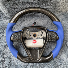 Lade das Bild in den Galerie-Viewer, TTD Craft Toyota 2018-2024 Camry SE XSE TRD V6  Venza  Carbon Fiber Steering Wheel
