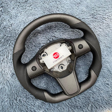 Lade das Bild in den Galerie-Viewer, TTD Craft Tesla Model 3 Y Carbon Fiber Steering Wheel
