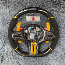 Lade das Bild in den Galerie-Viewer, TTD Craft BMW G30 G31 G32 G38 G05 G07 X3m F90 M8 G29 Carbon Fiber Steering wheel With Led
