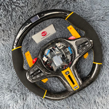 Load image into Gallery viewer, TTD Craft  BMW 5 6 7 8  ZSERIES G30 G31 G32 G38 G11 G12 G14 G15 G16 X3 X4 X5 X6 X7 X3M M5 M8   Carbon  Fiber  Steering wheel
