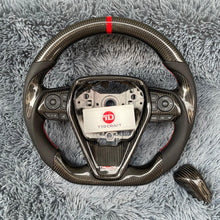 Lade das Bild in den Galerie-Viewer, TTD Craft Toyota 2018 -2024 Camry SE XSE TRD V6 Venza Carbon Fiber Steering Wheel
